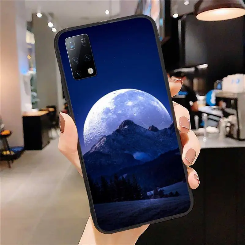 

Moon Picture Phone Case for Huawei P20 P30 P40 Pro Cover P Smart 2019 2020 P10 P9 Lite 2016 2017 Fundas Coque Etui