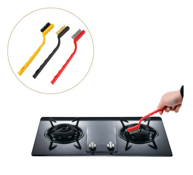 Щетка для чистки кухонной газовой плиты 3 шт./лот|Чистящие щетки| |