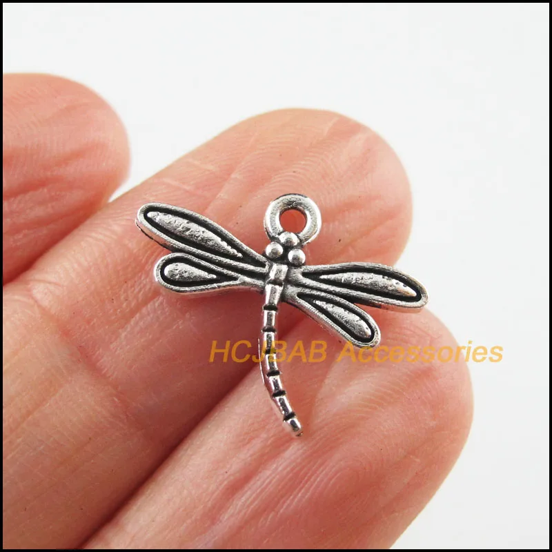 Мода 50 шт в наборе тибетский серебристый цвет крошечное животное подвески с