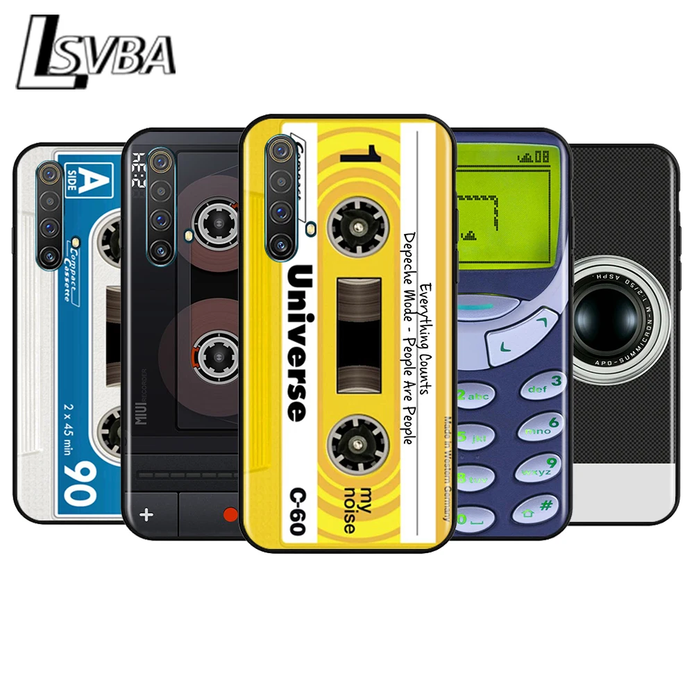 

Vintage Gameboy Camera Shockproof Cover for OPPO Realme7 7i 6 5 3 2 Pro C1 C2 Black Phone Case Shell Soft Fundas Coque Capa
