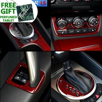 interior moulding trim air conditioning cd gear shift panel carbon fiber car stickers decals for audi tt 2008 2014 accessaries
