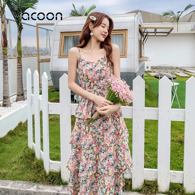 Летнее женское платье с V образным вырезом сексуальное высокой талией и