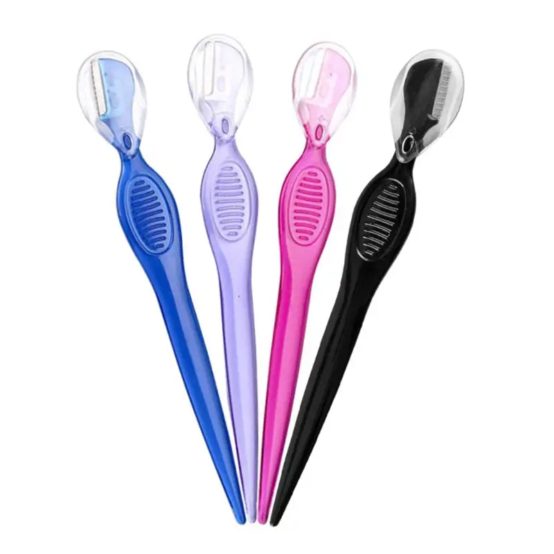 Женская бритва для бровей средство удаления волос на лице триммер из нержавеющей