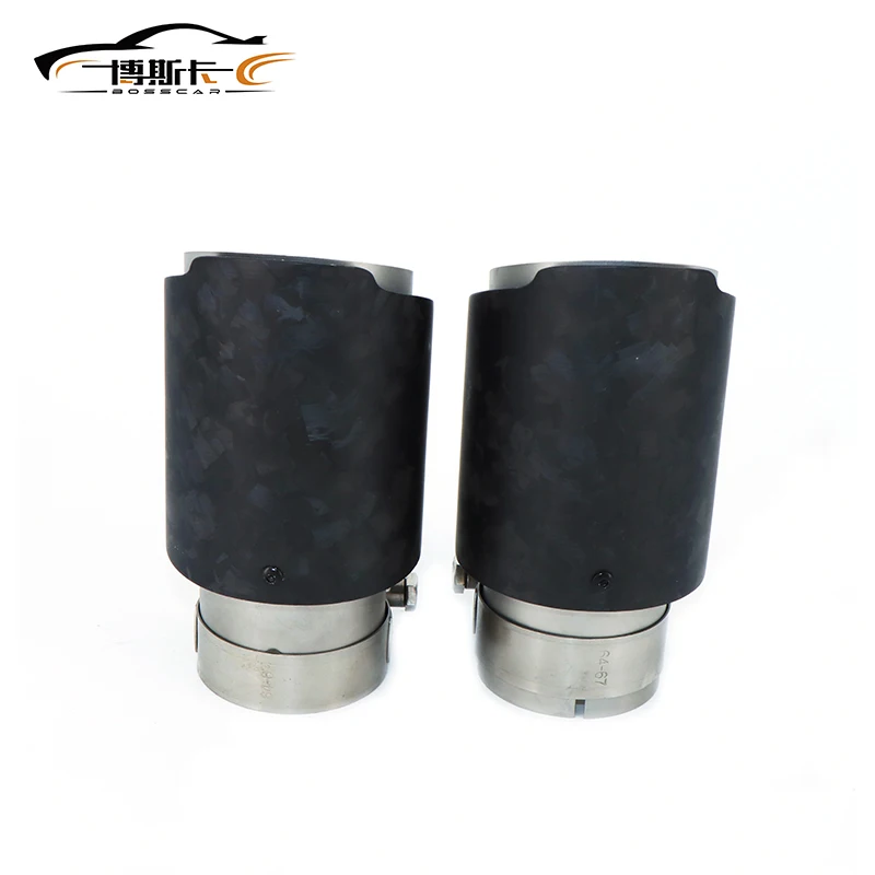 Автомобильный глянцевый глушитель из углеродного волокна с рассеянным узором