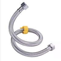 304 stainless steel wire braided pipe explosion proof hot and cold water inlet hose faucet toilet tank water heater inlet pipe