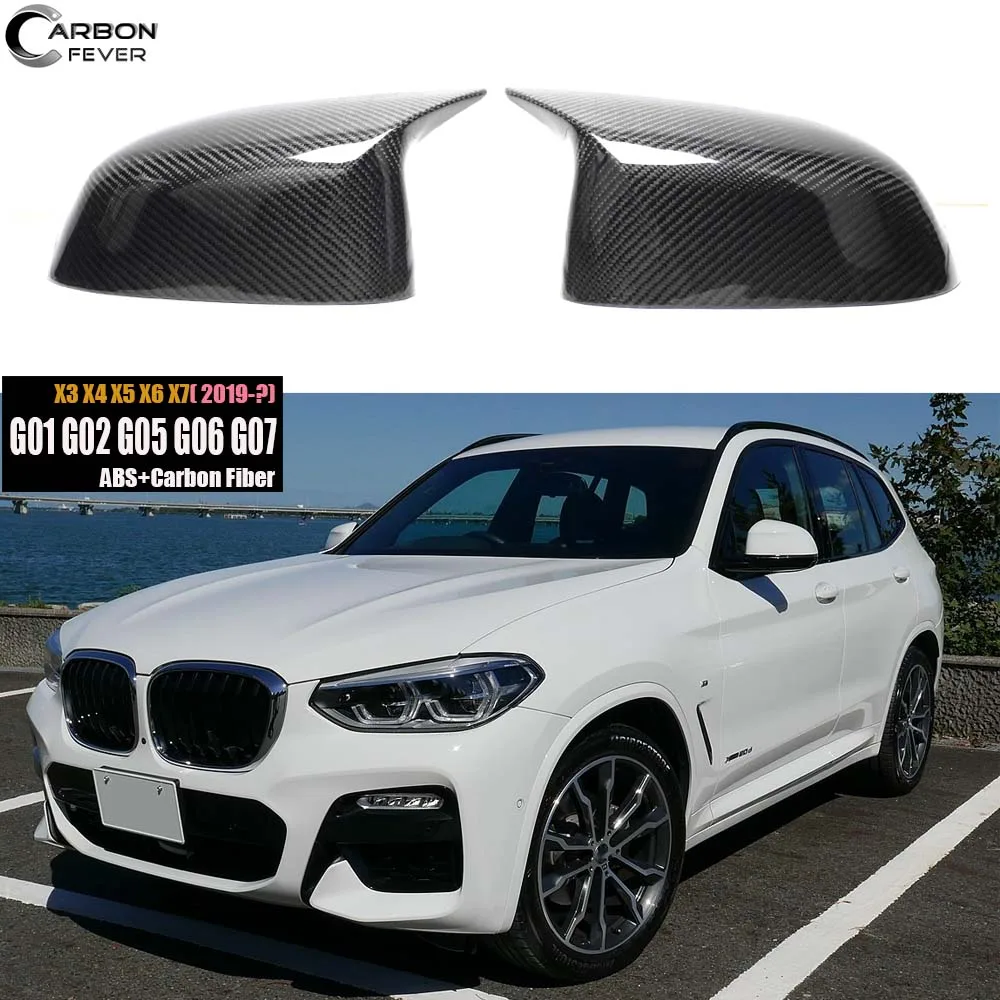 

Carbon Mirror Cover Replacement OEM Fitment for BMW X3 G01 X4 G02 X5 G05 2018+ Carbon Side Mirror Cap