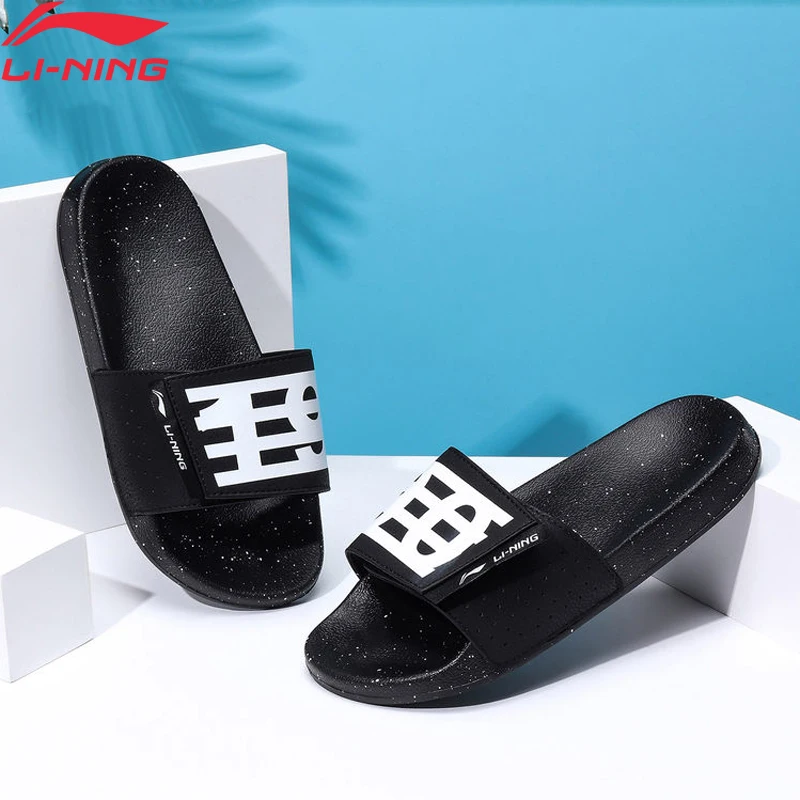 (Код поломки) Li Ning женские стильные тапочки LN SLIPER светильник сандалии с принтом