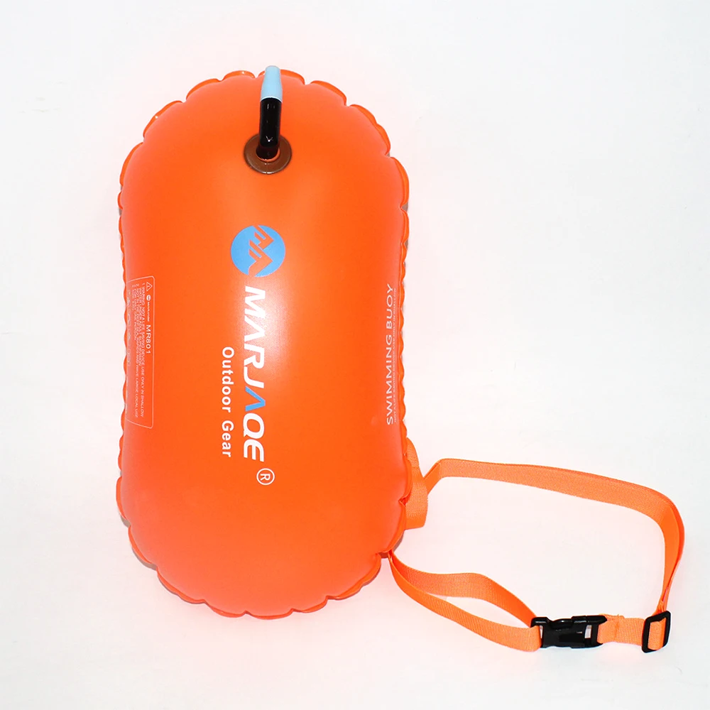 

MARJAQE OUTDOOR GEAR Swim Buoy Waterproof PVC Swim Tow Float for Open Water Swimmers Triathletes Kayakers Snorkelers
