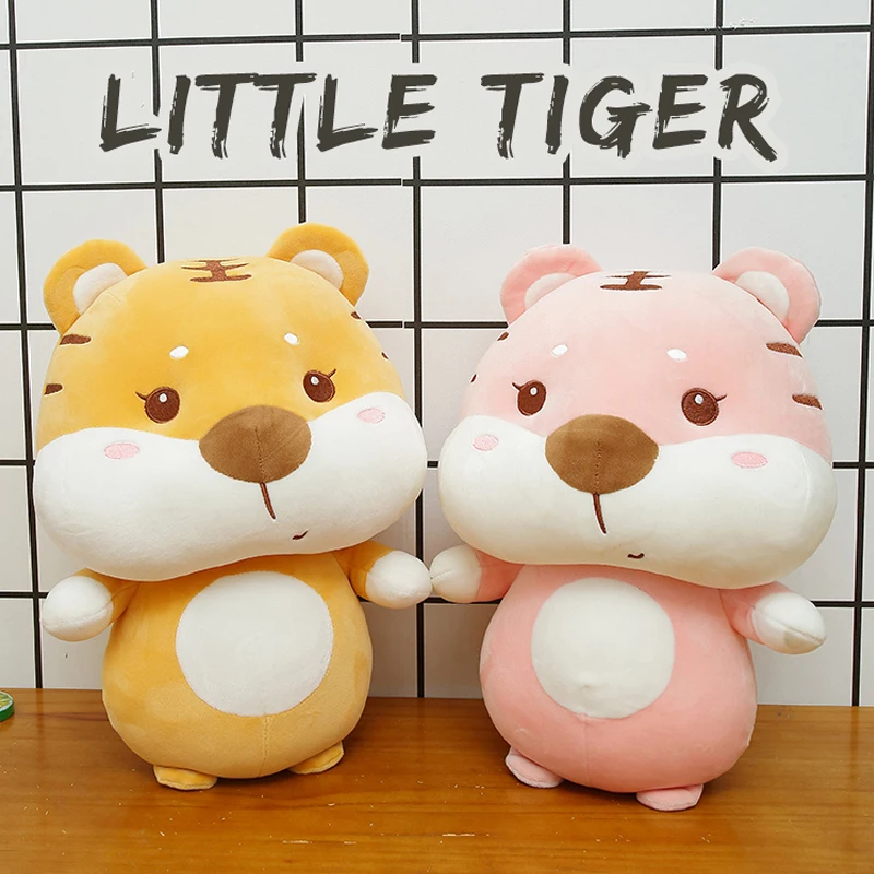 

1pc 23/26/35cm Cartoon Tiger Plush Toys Kawaii Tiger Pillow Stuffed Soft Lovely Dolls for Children Girls Birthday Decor Gift