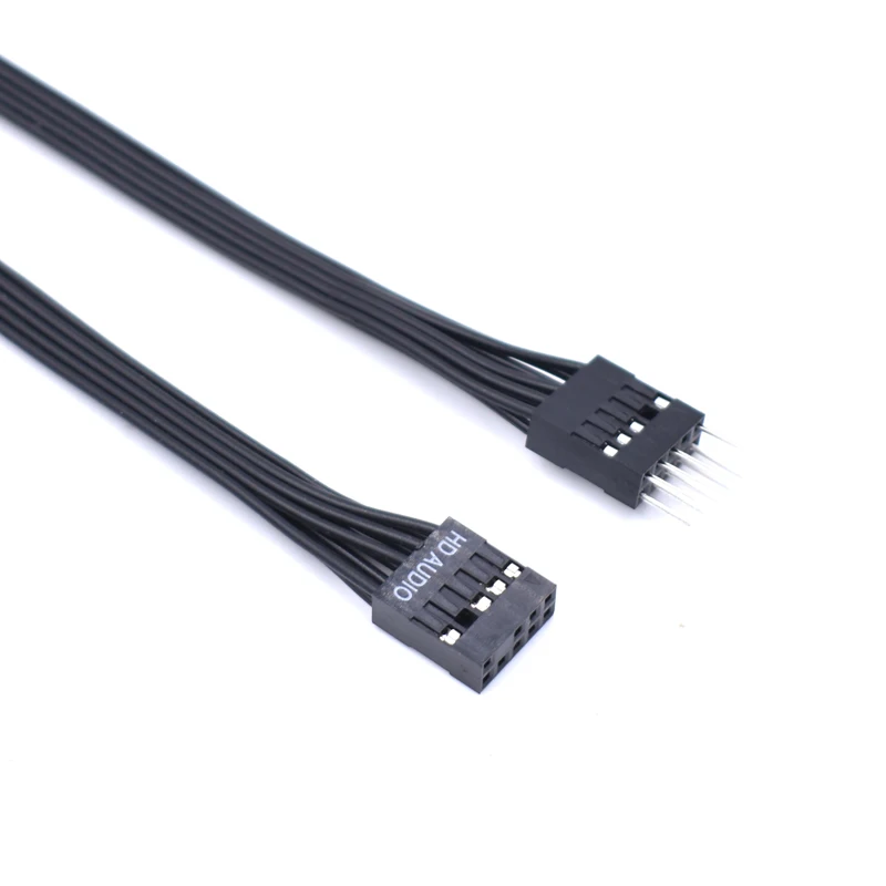 50 шт./лот 30 см/50 см 24AWG черная материнская плата HD аудио 9Pin удлинитель &quotМама