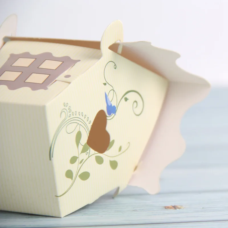 12 шт. подарочные коробки с изображением сердца окна дома скелета вечерние для