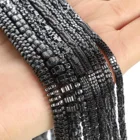 Хризантема черный гематит натуральный камень бусины Круглые бусины для изготовления ювелирных изделий DIY браслет ожерелье аксессуары бусины 4-8 мм