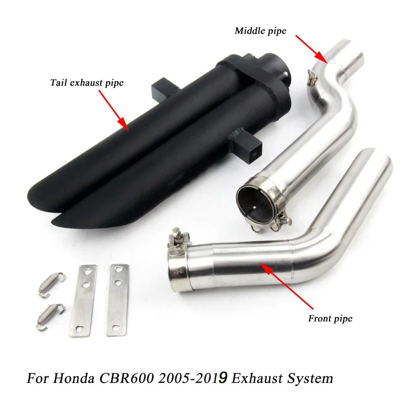 

2005-2019 For Honda CBR600/cbr600rr Motorcycle Stainless Steel Front Middle Connecting Pipe Silp On Exhaust Muffler Pipe