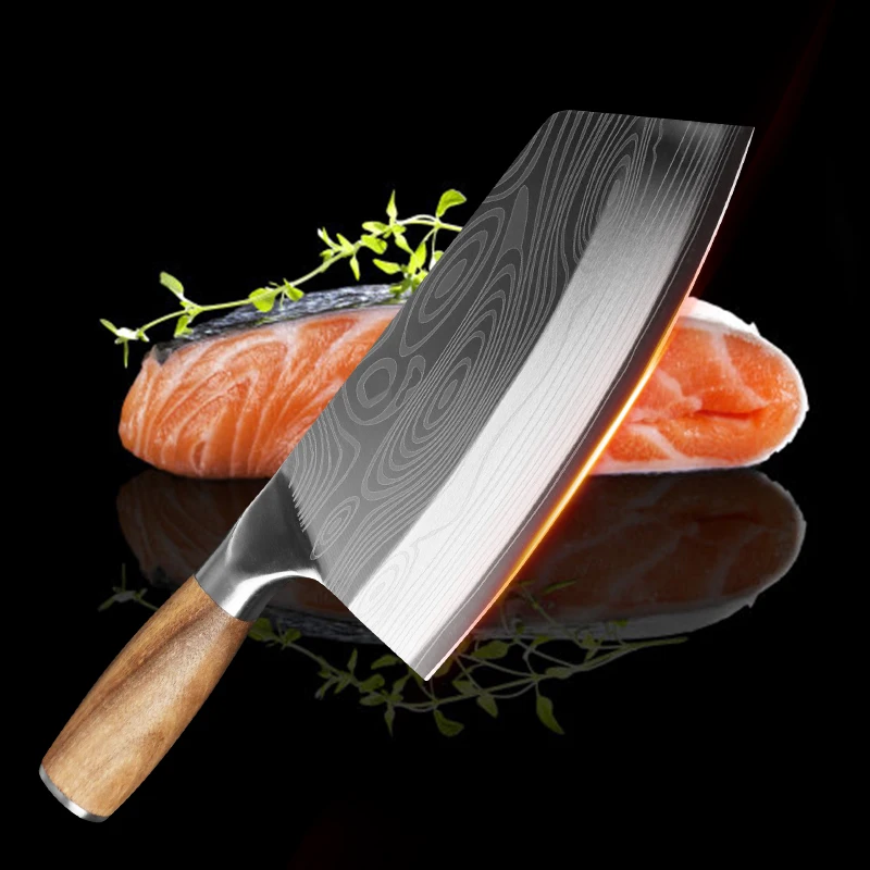 

7 inch Chef Knives For Meat Fish Vegetables Slicing Stainless Steel Sharp Blade Chopping Knife