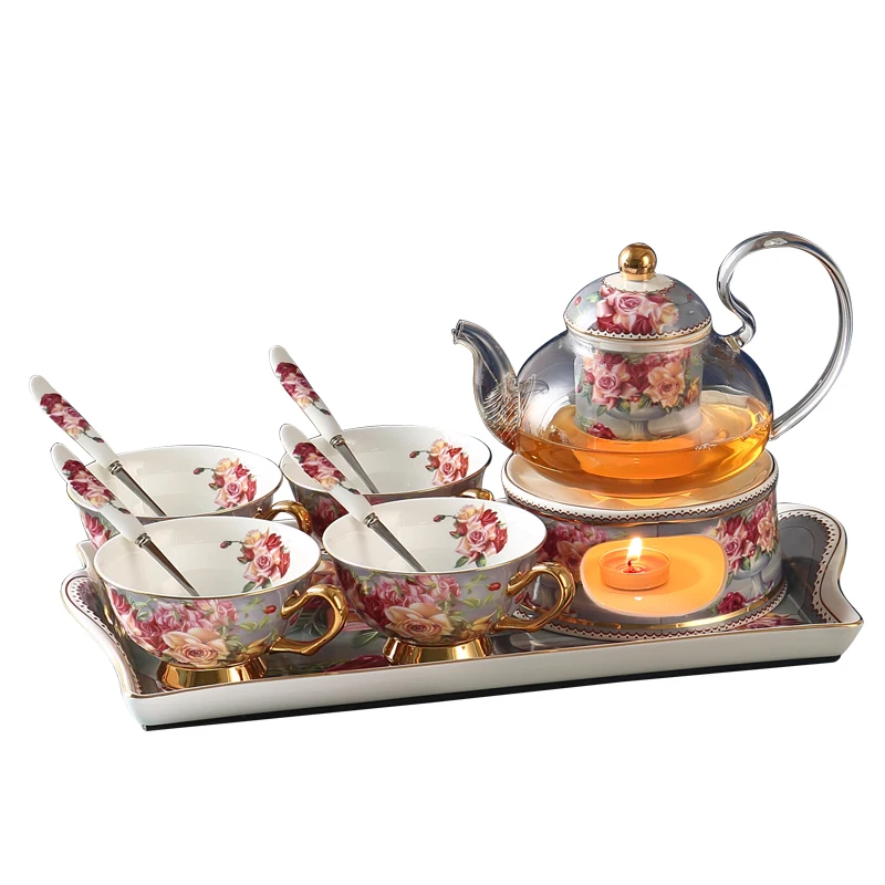 Европейские кофейные чашки набор блюдец из костяного фарфора чайная чашка