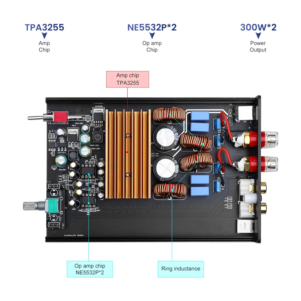Усилитель AIYIMA Mini HIFI TPA3255 2 0 каналов 300 Вт × цифровой усилитель высокой мощности