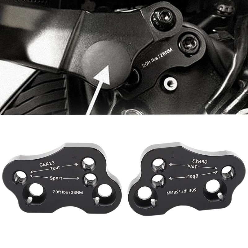 Мотоциклетные регулируемые подставки на руль штрих хомуты увеличение кода 14 мм