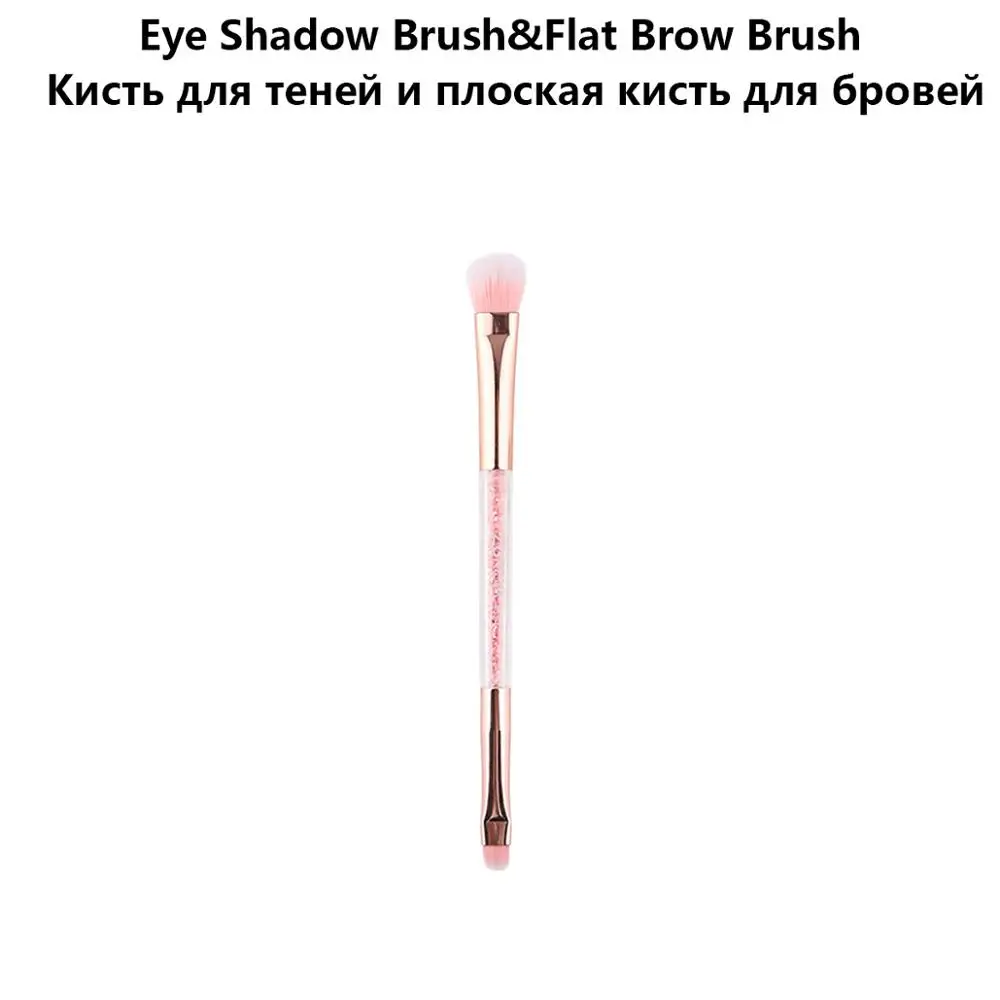 Brush 05 Бренд Zoreya розовые алмазные кисти для макияжа с двойной головкой мягкие синтетические волосы Кисть для макияжа Пудра Тени для век Инструменты для красоты - Handle Color: Brush 05