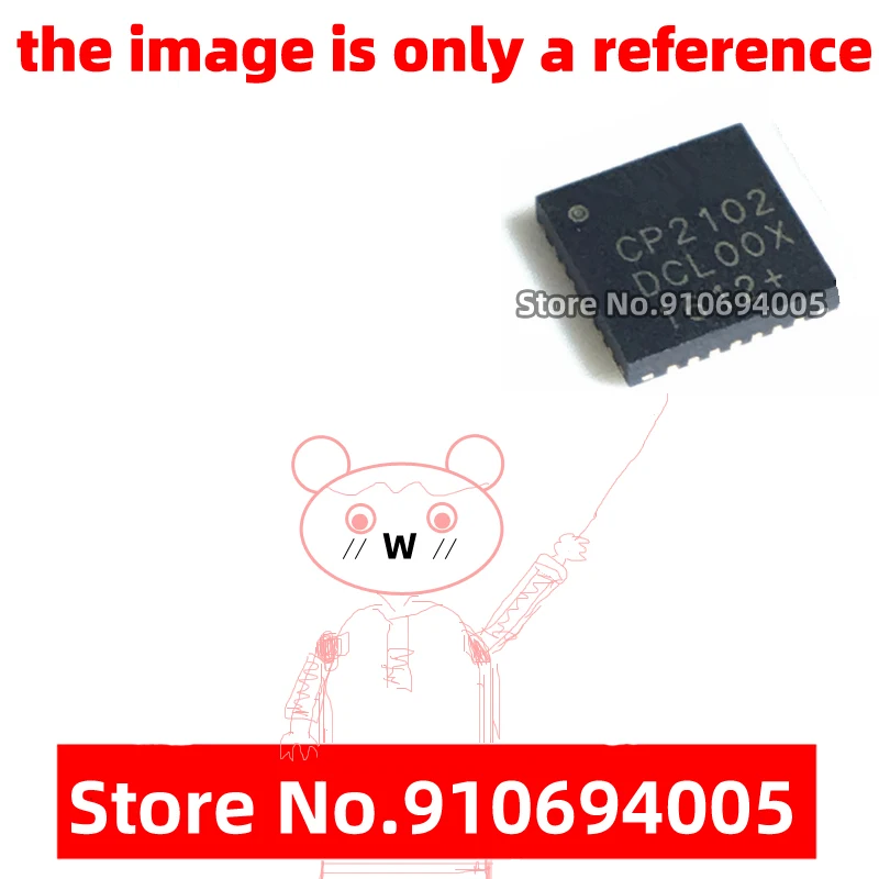 

20/10/5PCS CP2102-GMR CP2102 QFN-28 USBSerial chip