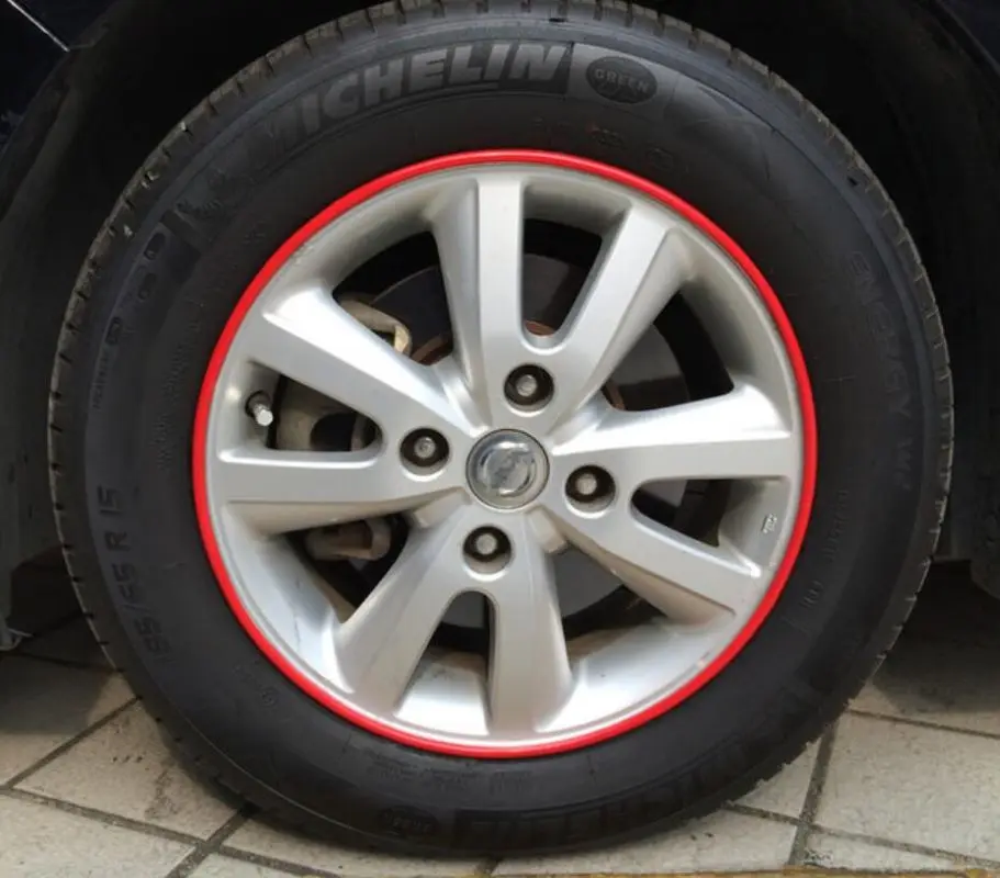 Резиновая лента для обрезки автомобильных колес 8 м защитная линия шин протектор