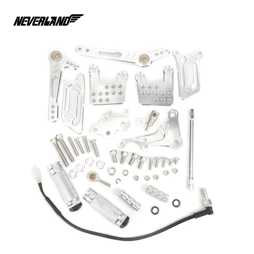 Серебряный стиль для Suzuki GSX-R600 GSXR600 GSXR 600 2000-2005 мотоциклетные регулируемые наездники задние наборы задний Набор подставка для ног D40