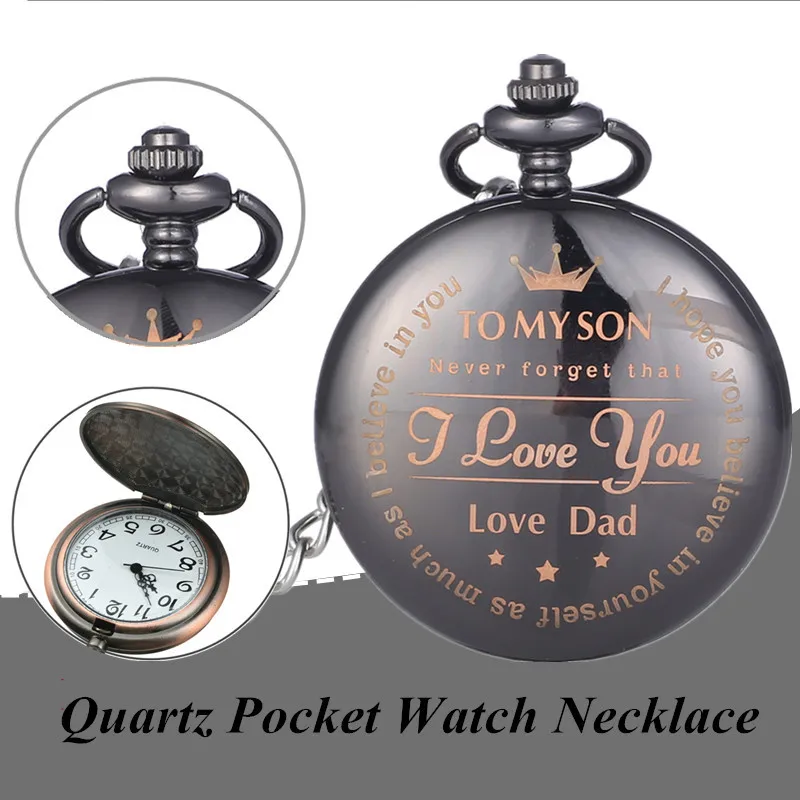 Классические модные бронзовые кварцевые карманные часы на цепочке, ожерелье, винтажные Подвесные часы, подарок, ожерелье, часы-брелок, ювел...