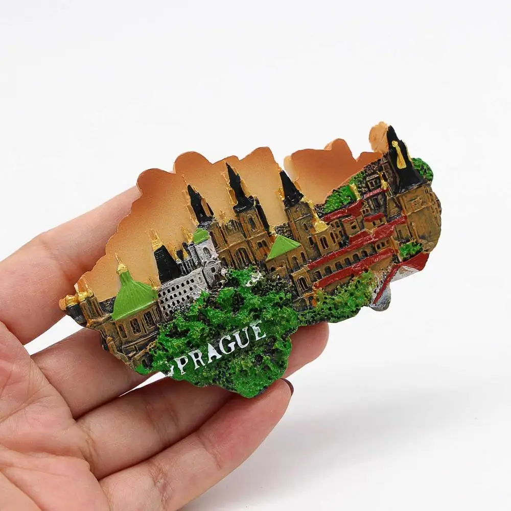 Магниты на холодильник мозаика Барселоны Бурдж халифа Дубай золотой Мьянма