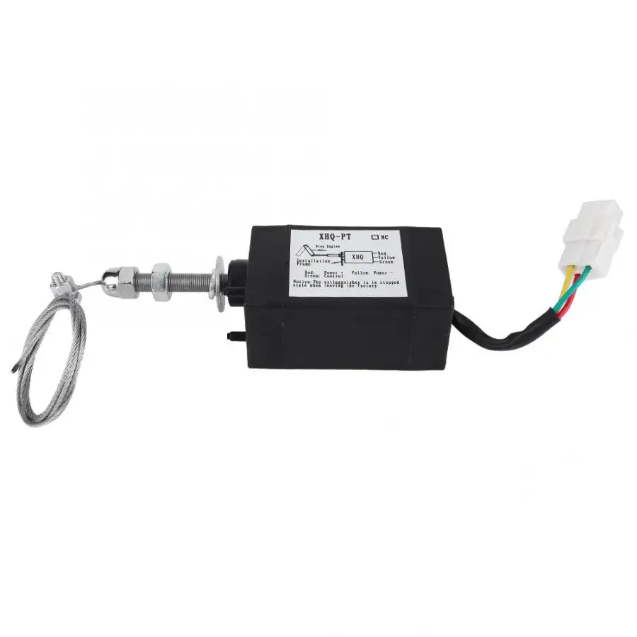 

Disel Engine Flame Out Device DC 12/24V Engine Stop Solenoid Valve Diesel Engine Solenoid Part XHQ-PT