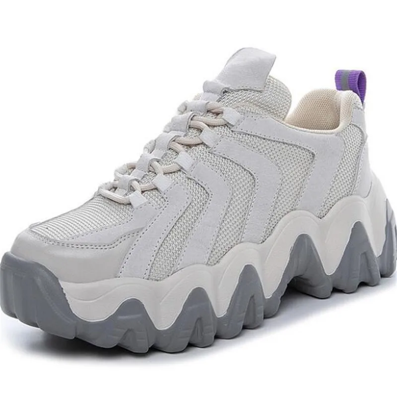 ZXRYXGS/Брендовая обувь женские кроссовки из натуральной кожи с сетчатым верхом