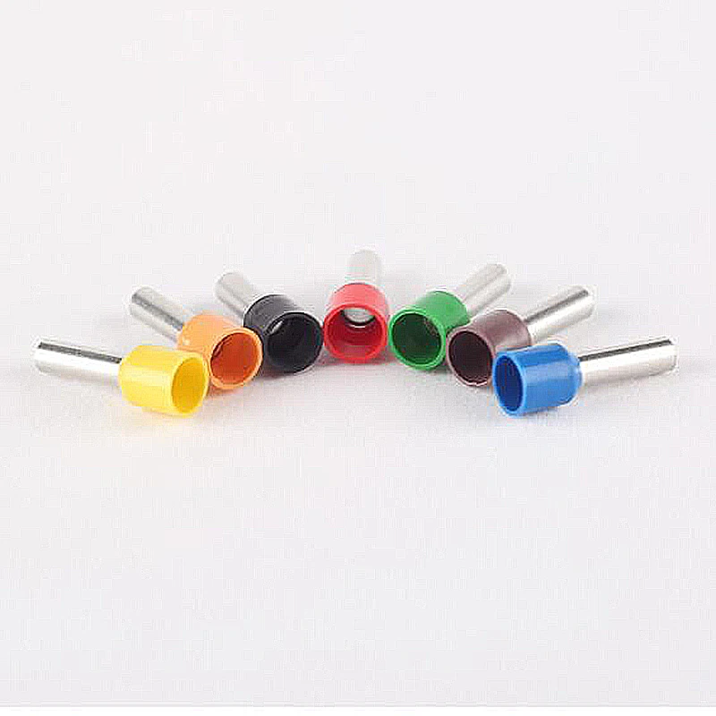 100 шт. E1012 для 1mm2 18 AWG изолированные клеммные колодки шнур концевой провод