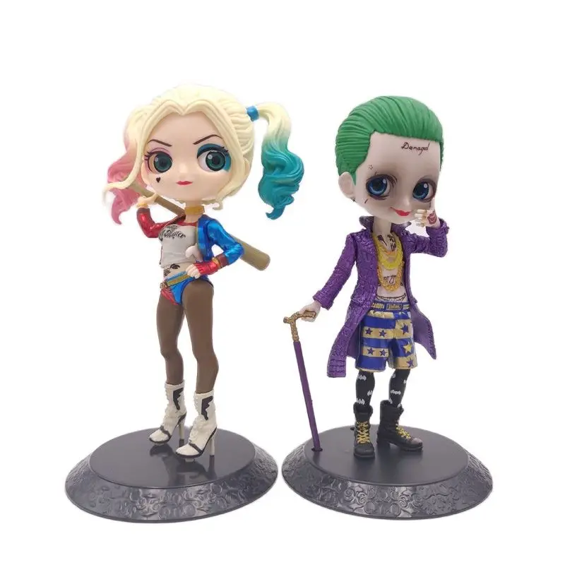 14 см Qposket Харли Квинн Джокер Акция Фигурки игрушки мультфильм супердевушка Чудо