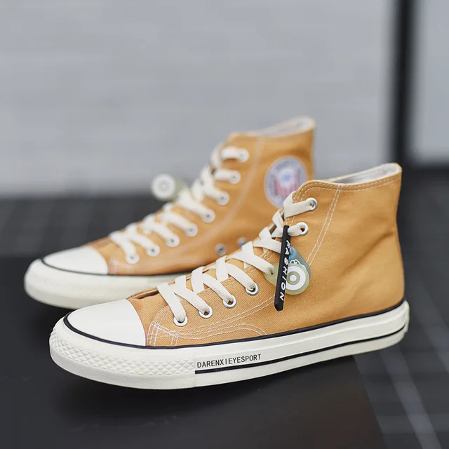 Мужские парусиновые кроссовки черные повседневные с низким берцем Классические