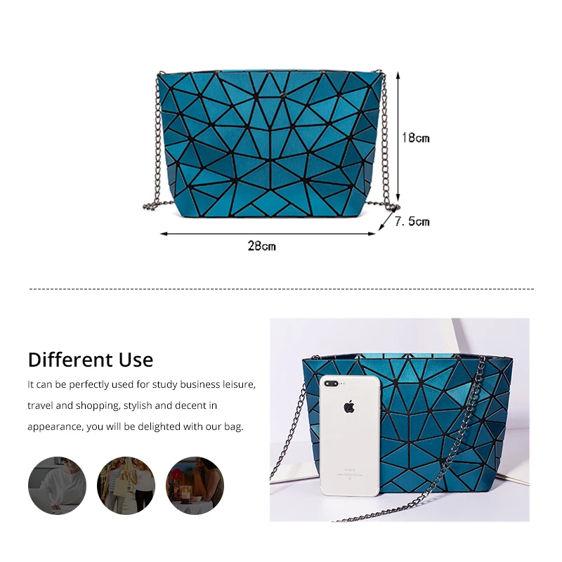 Сумка кросс-боди Женская Складная с геометрическим узором |