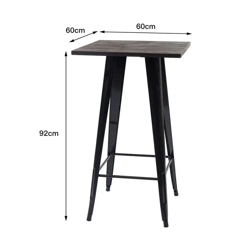 

Iron High Dining Table Creative Activity Mini Table Home Against The Wall Nordic High Foot Retro Industrial Bar Table