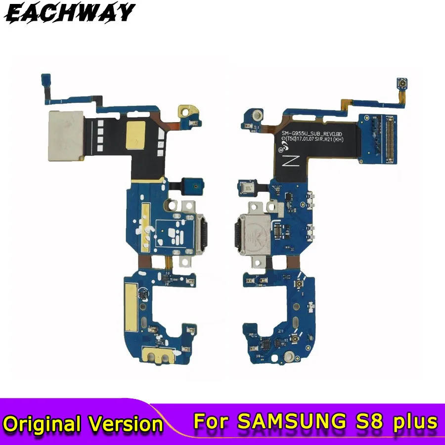 

Original For Samsung Galaxy S8 plus G955U USB Charging Port Flex Cable Charger Plug Connector S8 Plus G955F Dock Port Flex Board