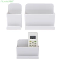 wall mounted organizer storage box remote control air conditioner storage case mobile phone plug holder stand container 2 sizes