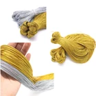 Шнур с блестками золотистого и серебристого цвета 100 м, веревка для бисероплетения, тросик для браслета, бирка, подарочная упаковка, шнурок