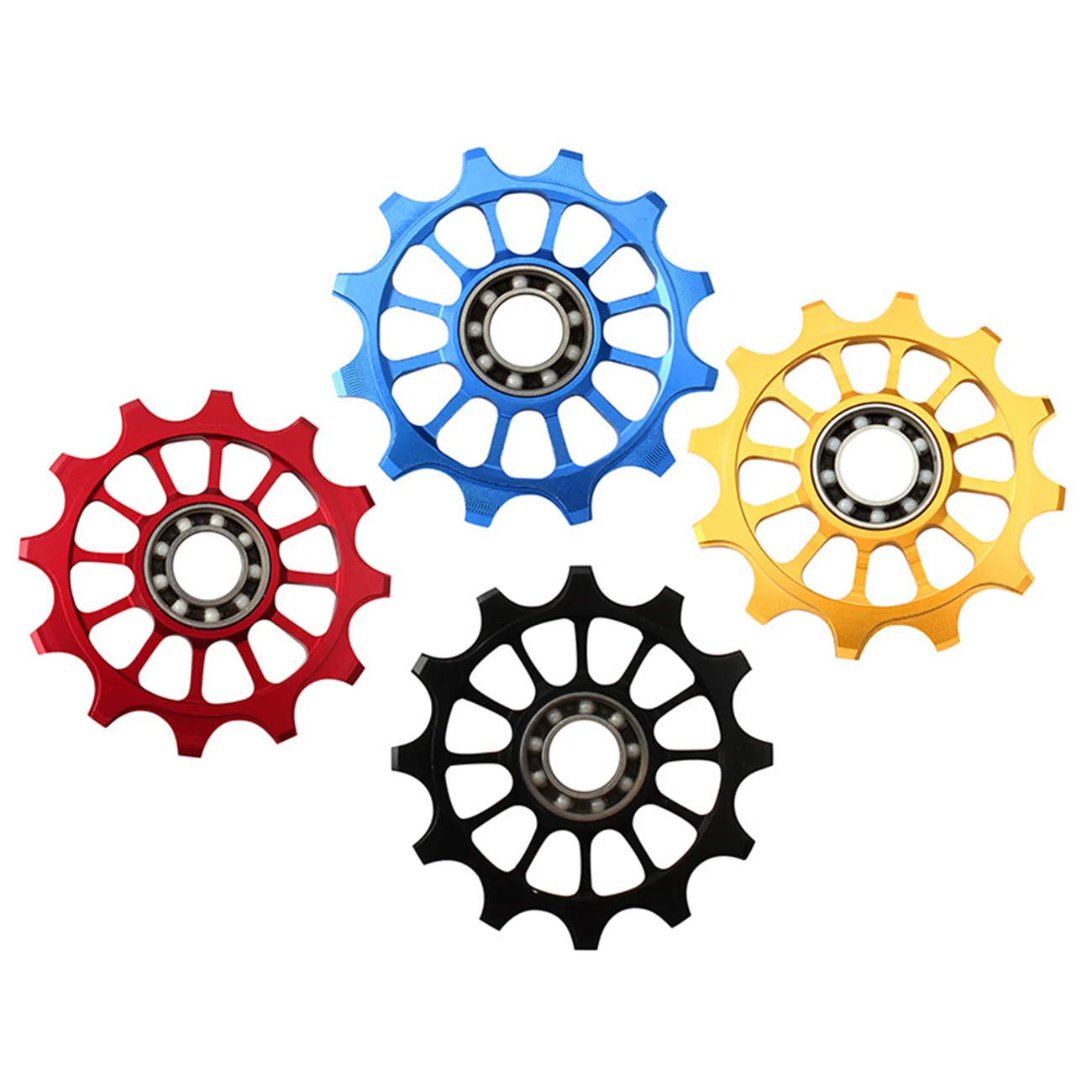 

Bicycle 12t Positive Negative Tooth Wheel Rear Derailleur Bike Guide Pulley Ceramics Bearing