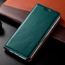 Babylon Style Genuine Leather Case For OPPO A52 A72 A92 A92S A53 A32 A33 A54 A35 A93 A94 A95 A74 Mobile Phone Cover