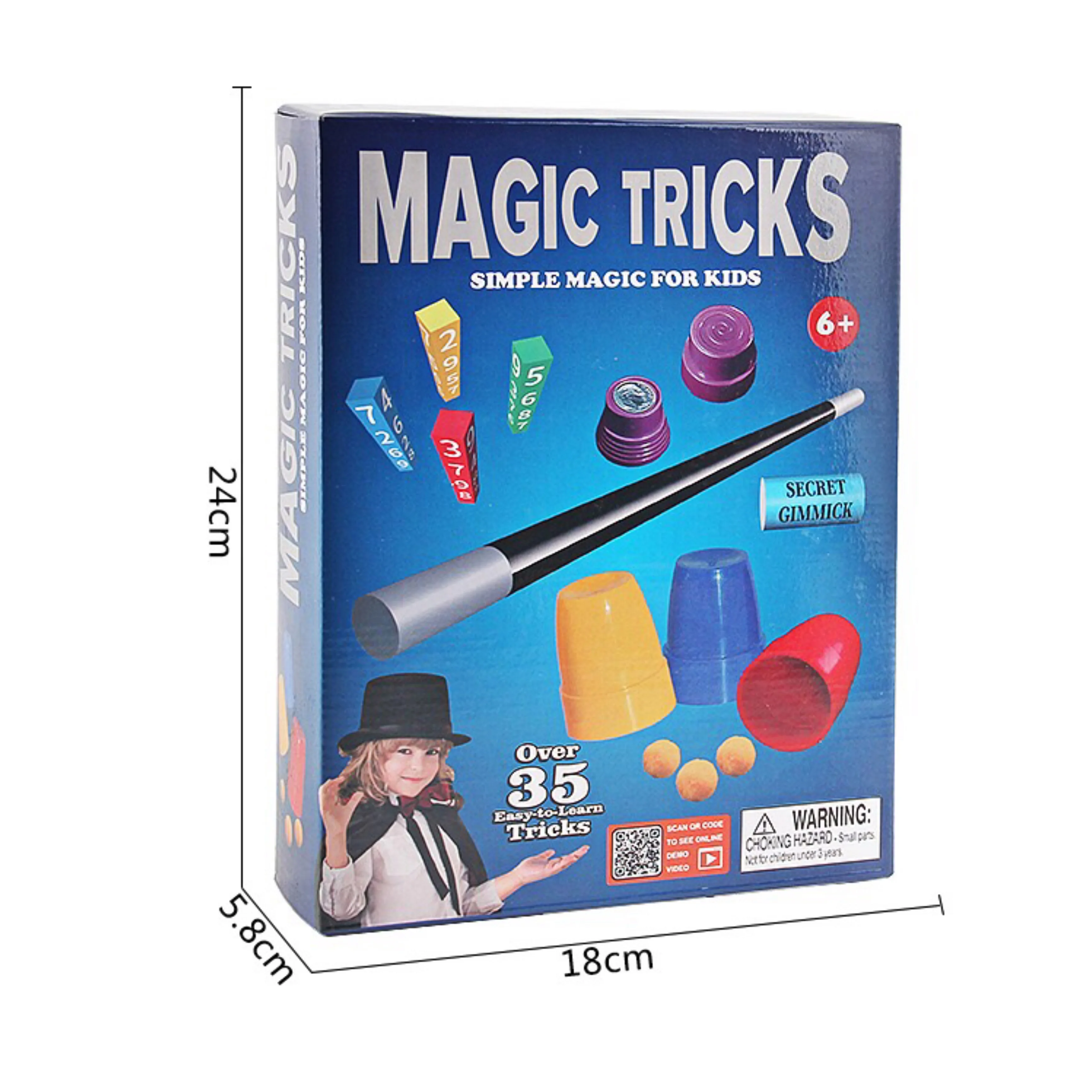 

New Funny Junior Magic Set for Kids Magic Tricks Toys for Children Magia Puzzle Kit toys for children boys Magic Performing Prop