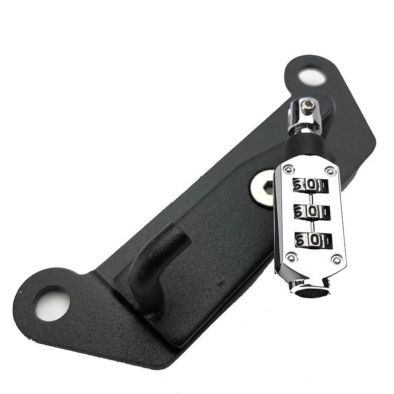Замок для мотоциклетного шлема крючок крепления паролем черная боковая защита