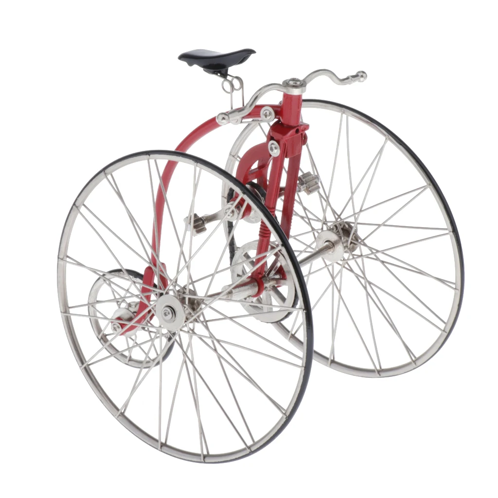 

1:10 Simulation Tricycle Model Crafts Bike Collection Bicycle Toy Decor