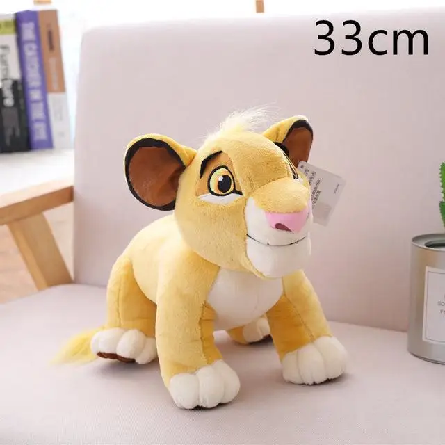 Хорошее качество милые Simba король льва плюшевые игрушки фильм мягкие чучела животные чип и Дейл игрушечная белка для детей подарки на день рождения - Цвет: 33cm