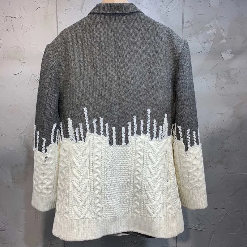 DEAT 2020 новая весенняя модная куртка в уличном стиле Лоскутная контрастные цвета