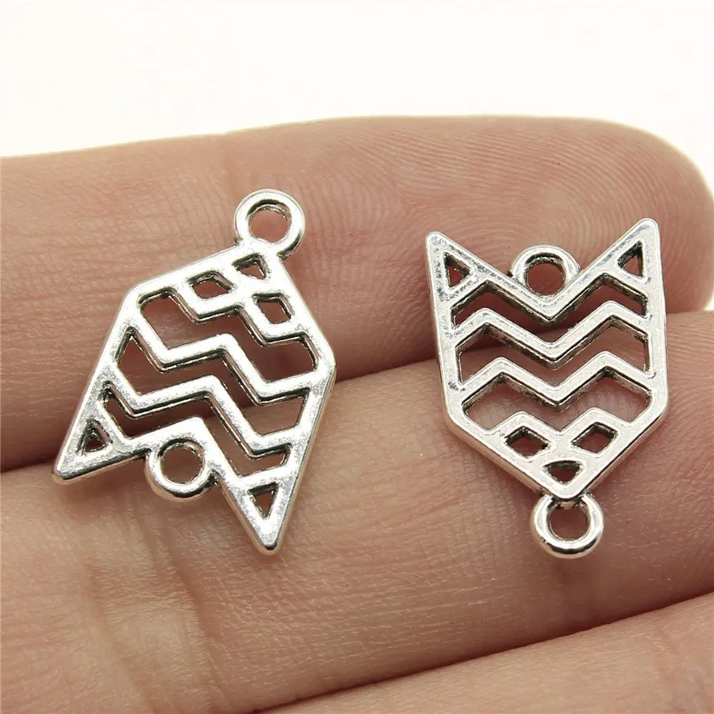 

Charms For Jewelry Making 20pcs Hollow Pattern Connector Connectors bracelet charms for jewelry making 19x13mm