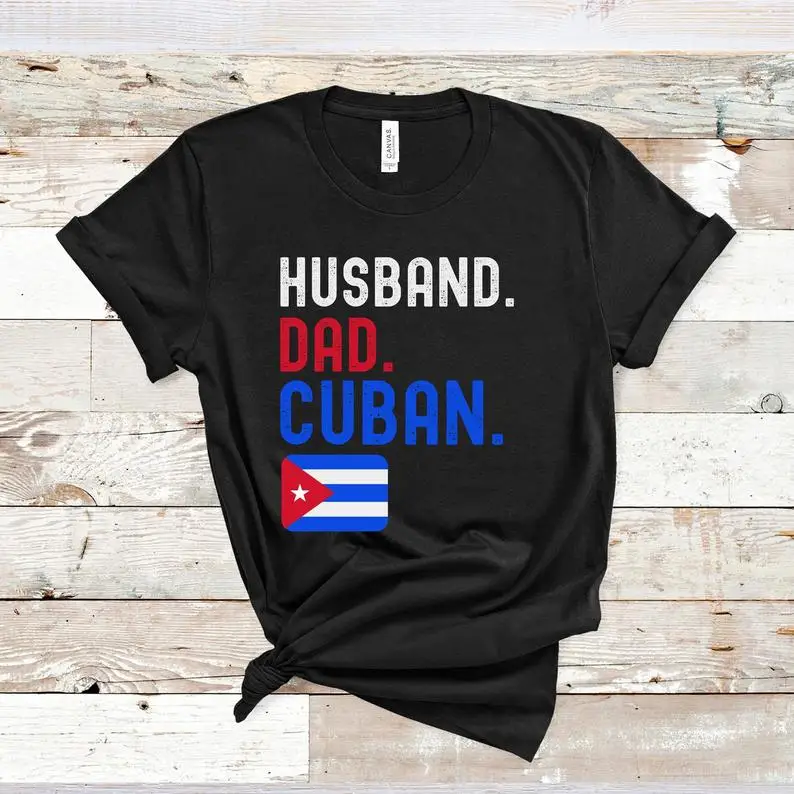 Рубашка мужская из натурального хлопка с принтом муж папа | Женская одежда