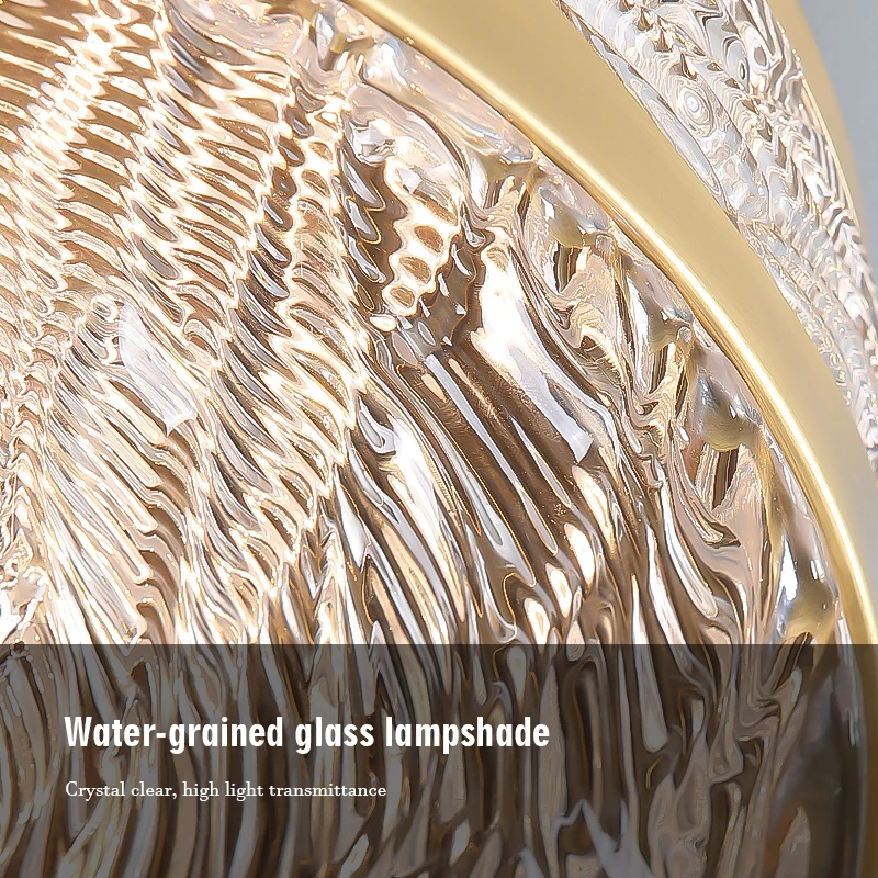 FSS медный Золотой потолочный светильник роскошная текстура водная пульсация