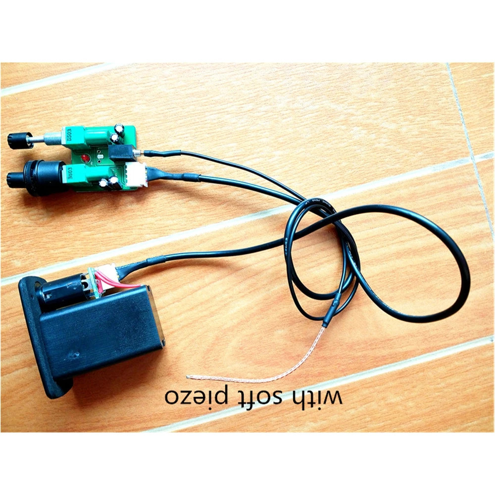 2 Bands Pickup for Acoustic Guitar with Red Piezo Soft Ceramic Sadlle Equalizer System | Спорт и развлечения