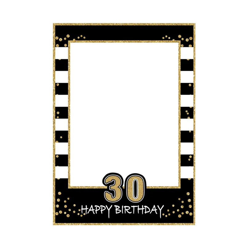 Chicinlife 1 шт. Happy 30th фото реквизит бумажная фоторамка 30 лет День рождения взрослого юбилея украшения принадлежности