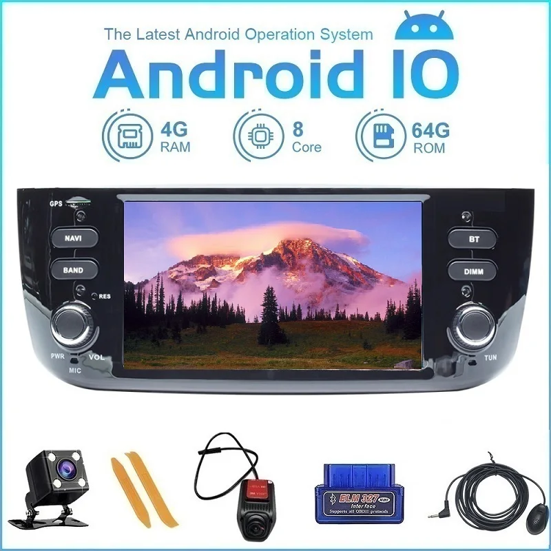 ZLTOOPAI Android 10 0 8 ядер для Fiat/Linea/Punto evo 2012 2015 мультимедийный плеер Автомобильный Wifi/3G/4G